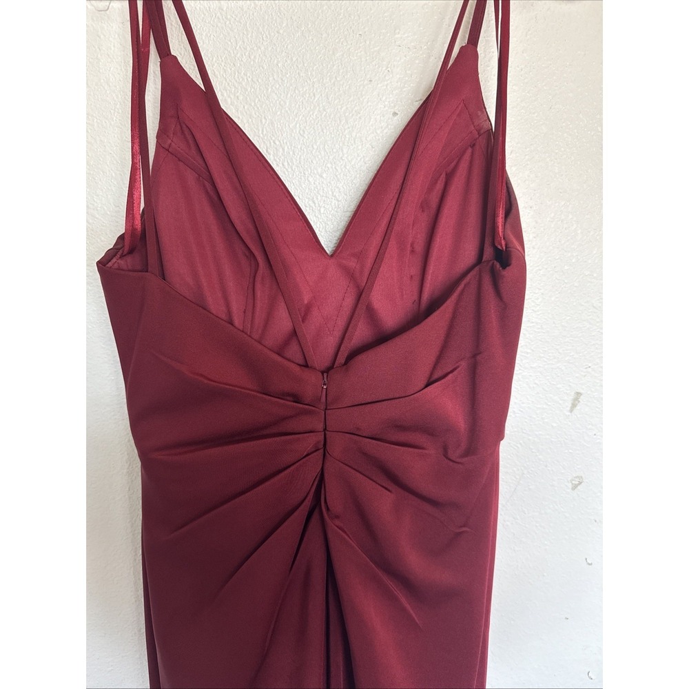 Cinderella‎ Divine V-Neck Ruched Mermaid Evening HOCO Gown Red Apple size 6 - Picture 7 of 16